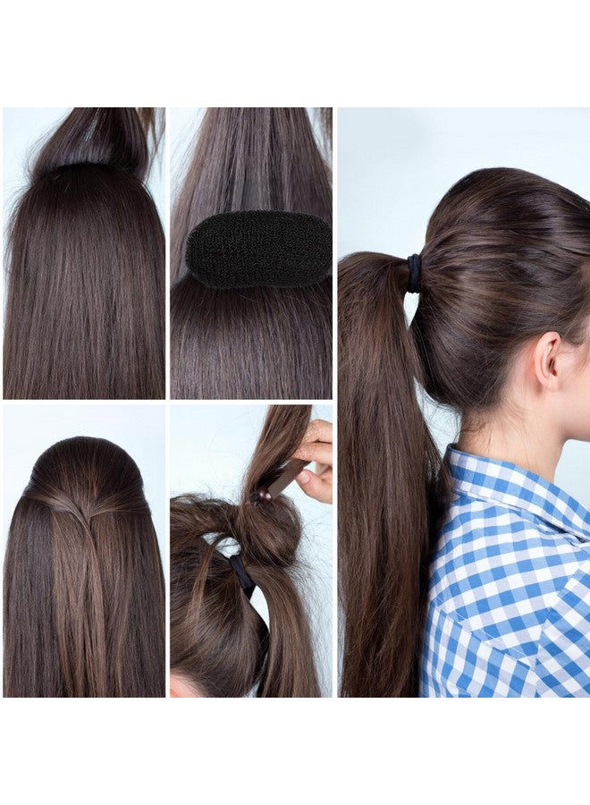 minkissy 5pcs Bump It Up Volume Hair Base Set Sponge Volume Bump Hair Clip Hair Bases Inserts Hair Pads Hair Styling Clip Hair Accessories for Women Ladies - Image 4