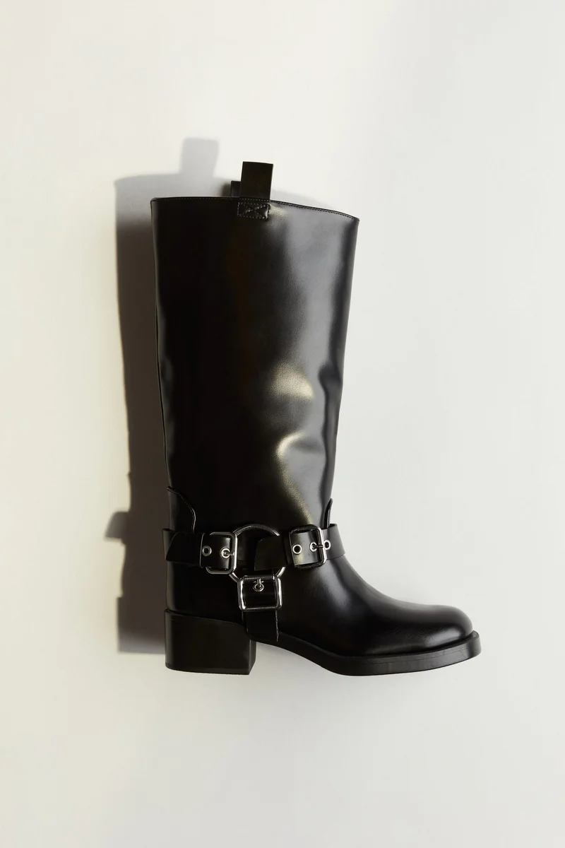 اتش اند ام Knee-High Biker Boots