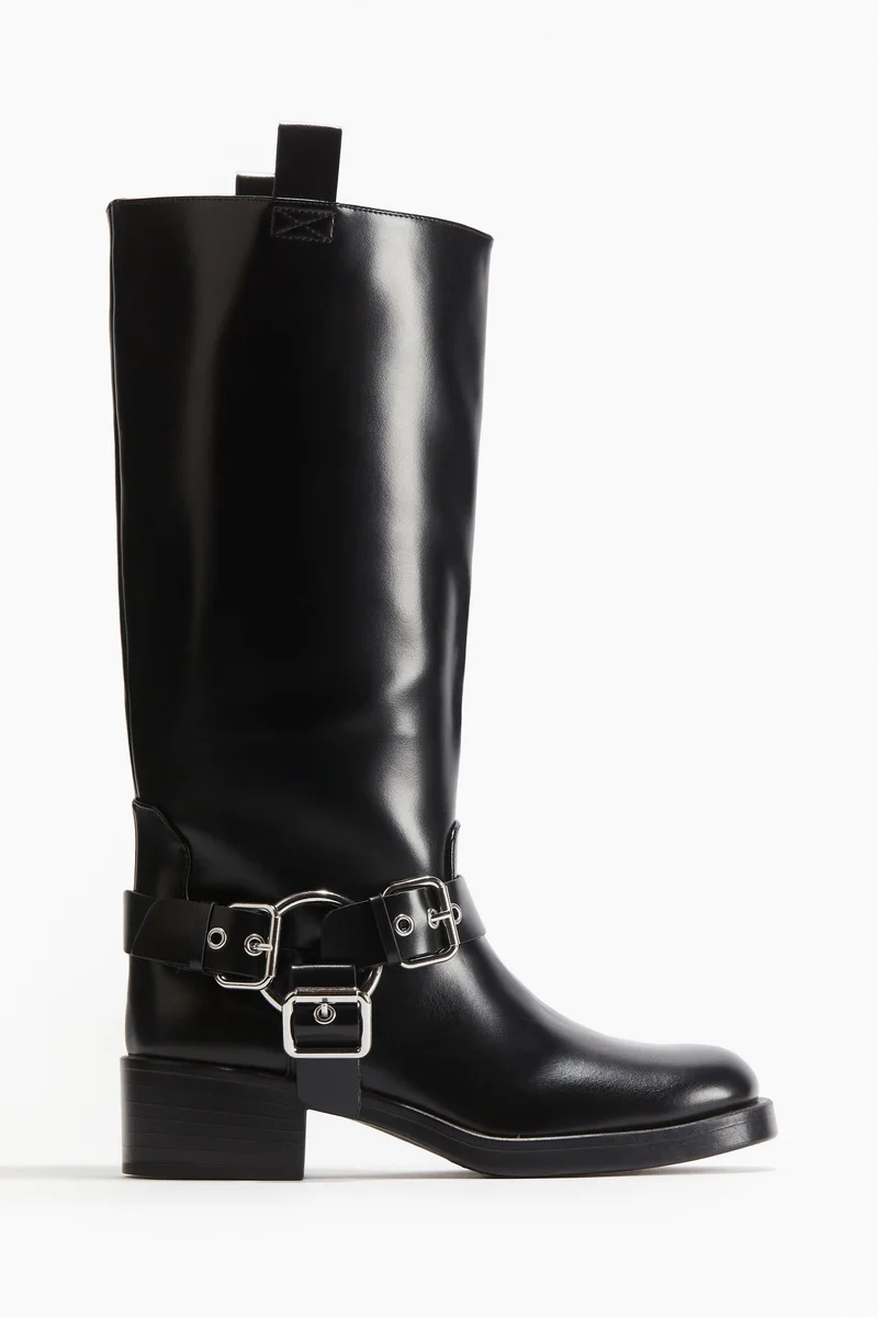 اتش اند ام Knee-High Biker Boots