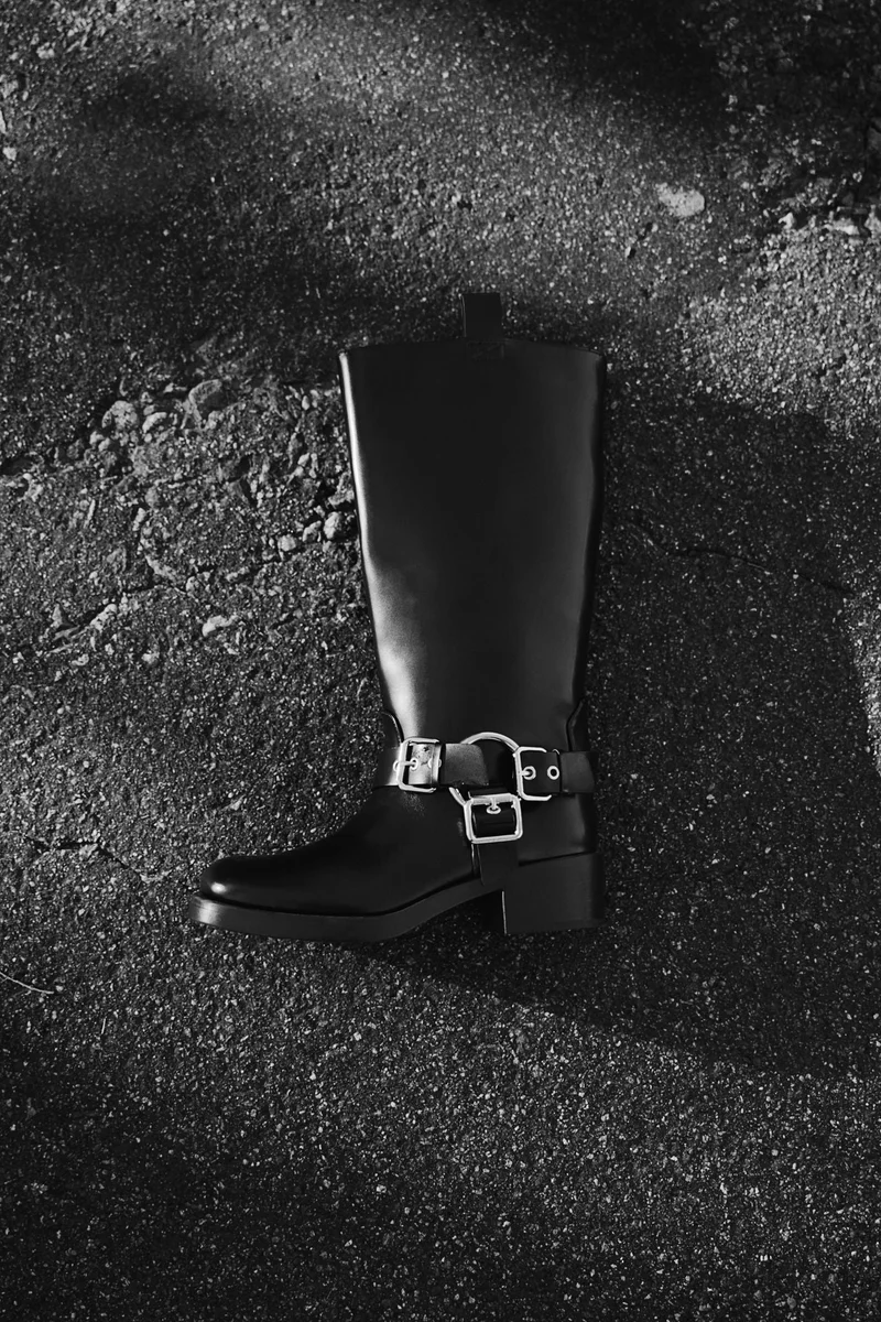 اتش اند ام Knee-High Biker Boots