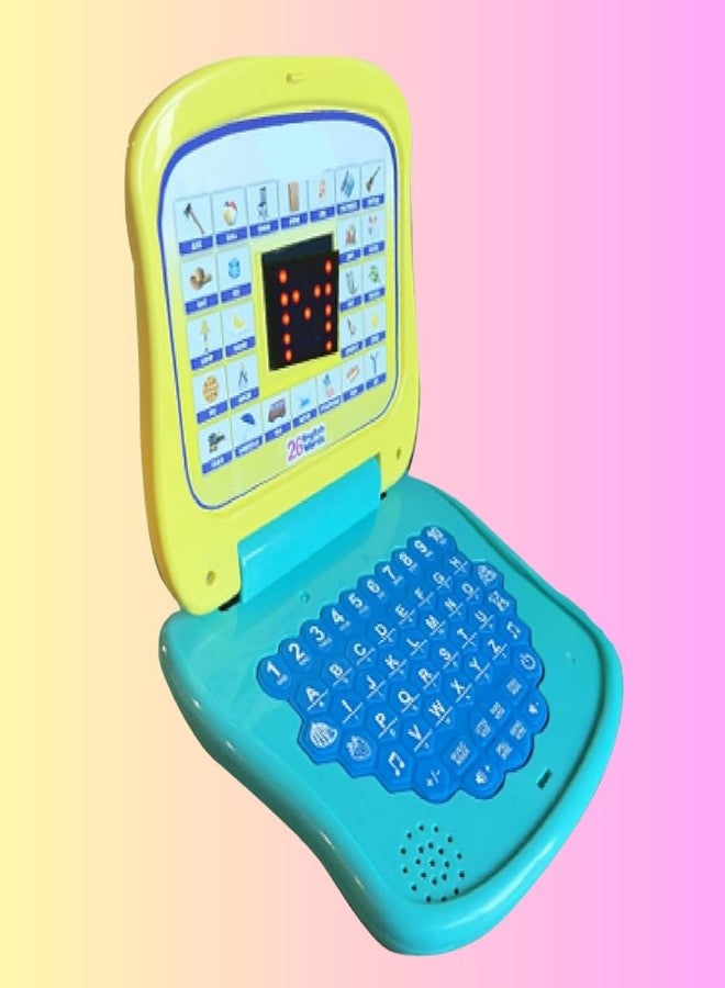 PlayMagic Kids Laptop Computer Toy|Alphabet&Number Chart with LED Display|Activity Set Learning&Educational Toy with Music&Sound|Birthday Gift for Kids 3+|3xAA Battery|Made in India|Multicolor - Image 1