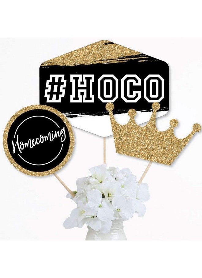 Big Dot of Happiness - Hoco Dance Homecoming Centerpiece Sticks Table Toppers Set Of 15 - Image 1