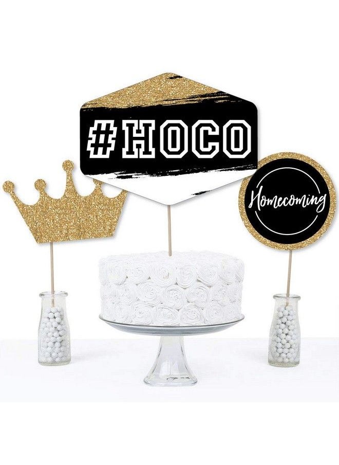 Big Dot of Happiness - Hoco Dance Homecoming Centerpiece Sticks Table Toppers Set Of 15 - Image 1