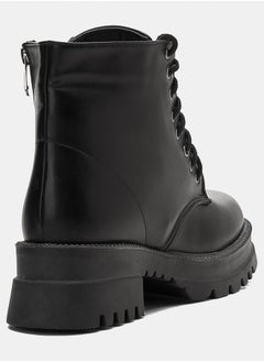 TGS Zip Up Laced Combat Boots  - Image 3