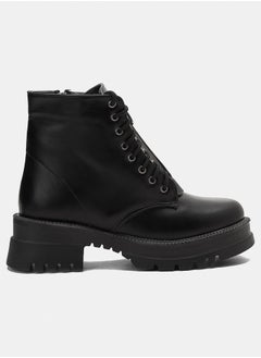 TGS Zip Up Laced Combat Boots  - Image 2