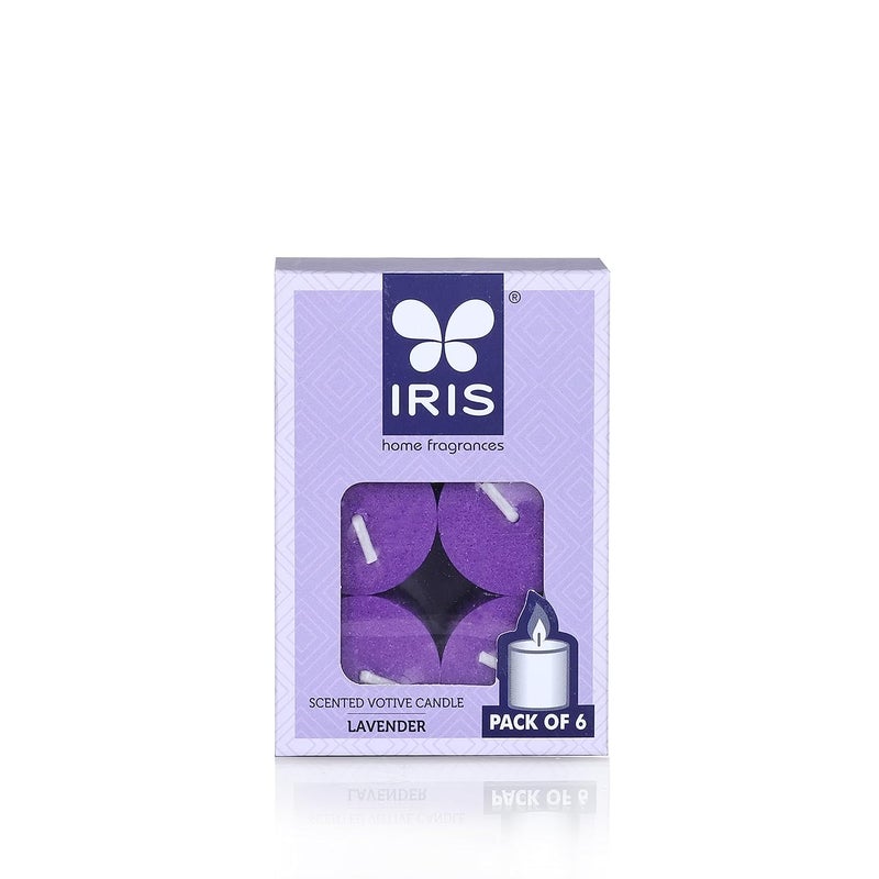 Iris Home Fragrances Lavender Scented Votive Candles Refill Pack of 632geach Burn time 8hrs per Candle Lavender - Image 5
