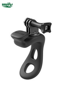 BURAQ TELESIN Action Camera Mount Silicone Adjustable Mini Flexible Bracket For GoPro HERO / Insta360 / DJI Action Camera(Black)  - Image 1