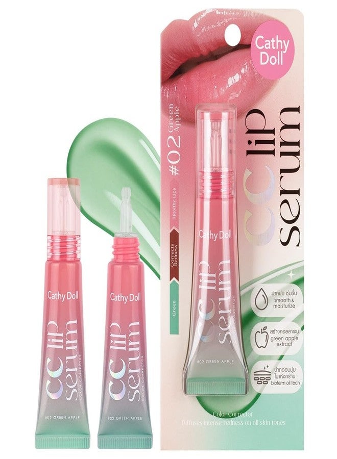 VIRAVIN HOUSEWARE Cathy Doll CC Lip Serum Color Corrector,Thailand, Green Apple Extract, 10g, Moisturising Formula - Image 1