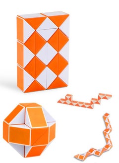 Magic Snake Puzzle Funny Plastic Magic Ruler Fidget Snake Cube Snake Cube Fidget Toy 24 Blocks
