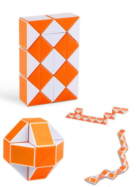 Magic Snake Puzzle Funny Plastic Magic Ruler Fidget Snake Cube Snake Cube Fidget Toy 24 Blocks
