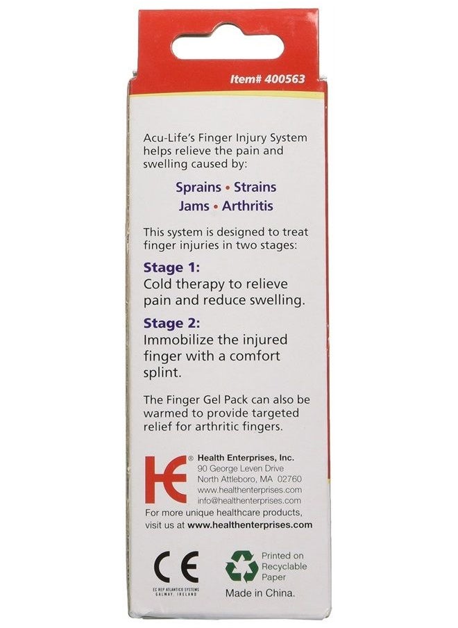 ACU-LIFE Finger Treatment Kit | Pain Relief and Recovery | Hot and Cold | Includes Finger Split and Gel Pack , Various , 4 Piece Set  - Image 3