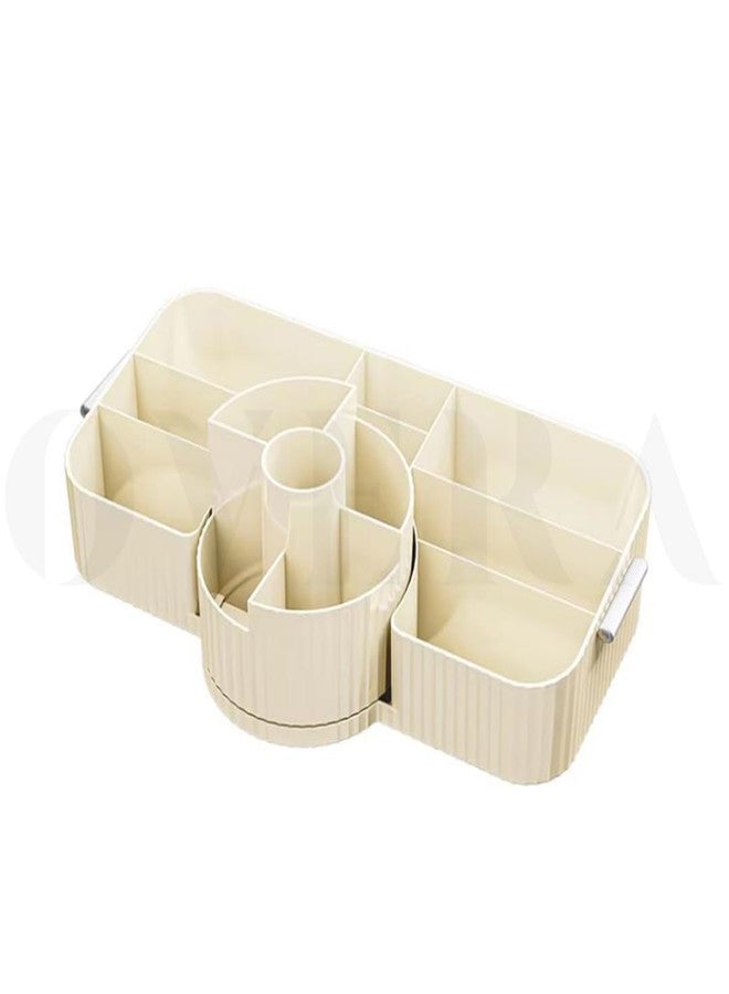 Overa Makeup Countertop Organizer For Cosmetics, Makeup Storage Box Vanity Holder For Lotion, Brushe, Eyeliner, Nail Polish, Lipstick, Jewelry. (13 Section) - Image 1