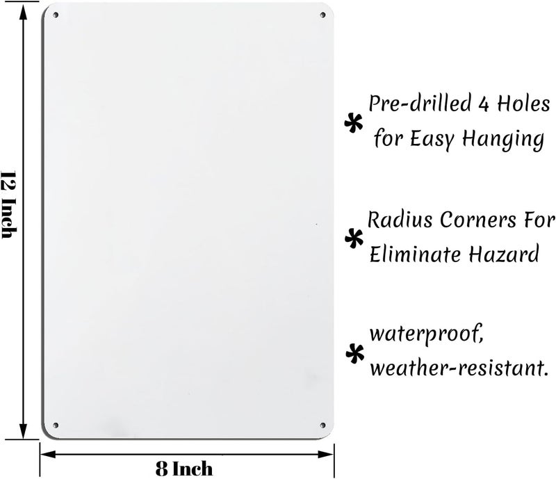 kengtou Beware of the Alpaca Vintage Metal Sign - Image 2