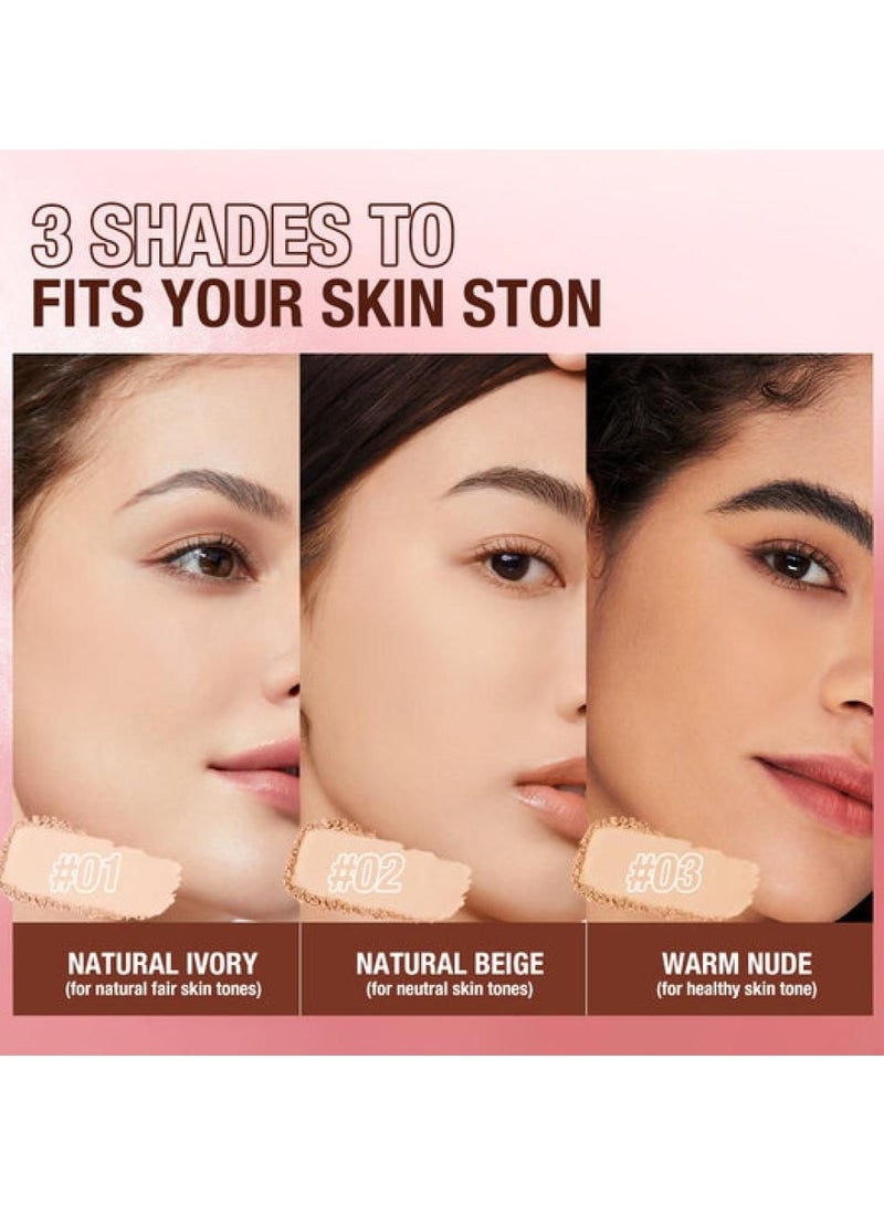 O.TWO.O Matte Finish Pressed Powder with Sunscreen No. 03 - Image 2