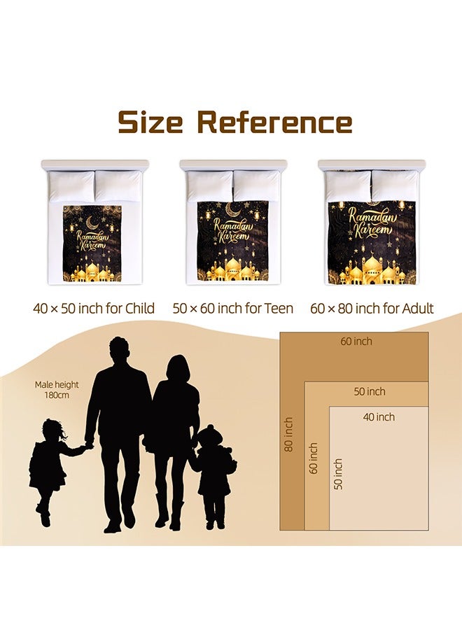 بيوينتي قصر الذهب الأسود بطانية ، بطانية لينة مريحة وخفيفة الوزن سميكة ، ديكور المنزل هدية السنة الجديدة ، الرجال والنساء والأطفال غرفة نوم غرفة المعيشة أريكة الديكور - Image 3