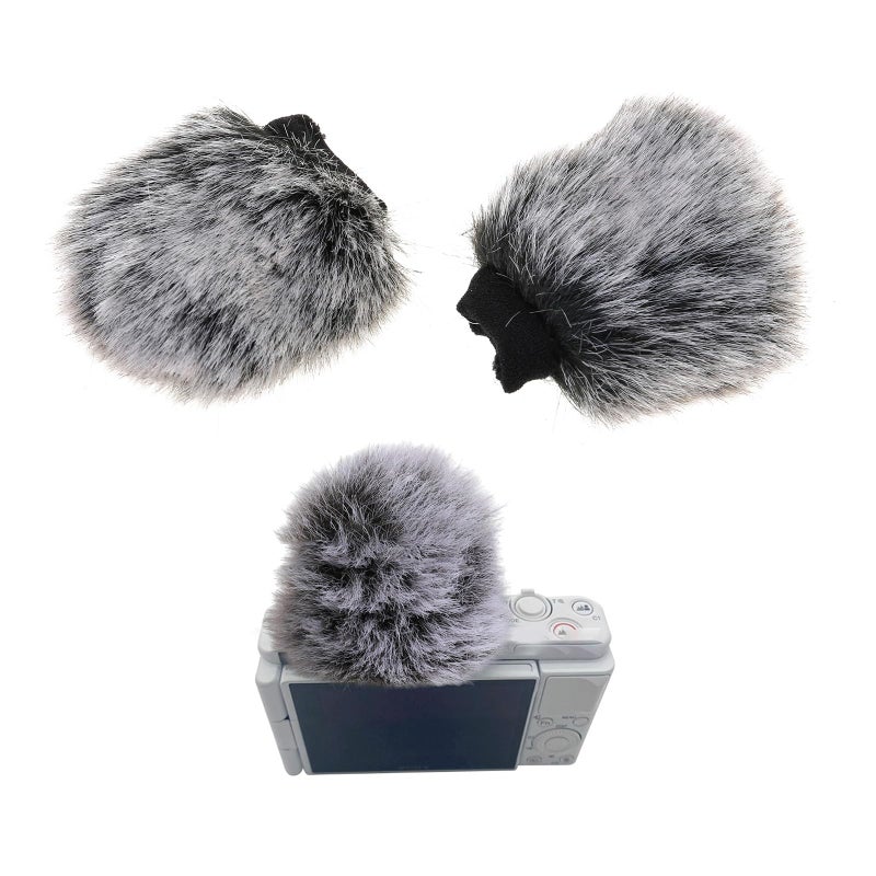 Furry Wind Muff For ZV1 VLOG Mic Long Lasting Windshield Cover Accessory - Image 3