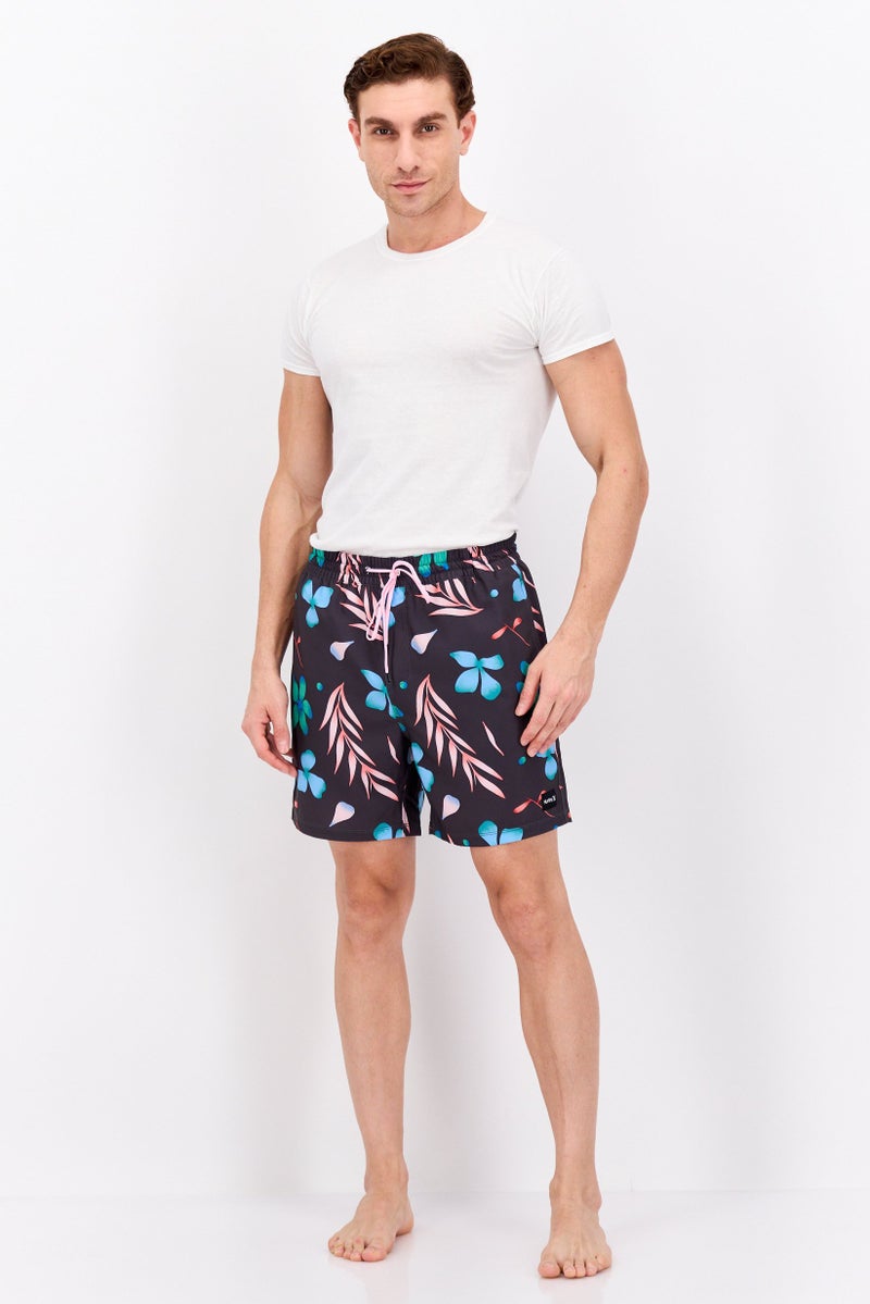 Hurley Men Brand Logo  17 Inch Length Swimwear Shorts, Black - Image 4