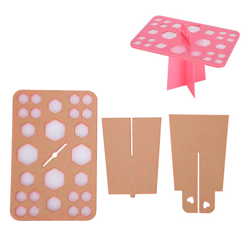 26 Hole Makeup Brush Drying Rack Organizer Cosmetic Brush Display Stand Shelf Tool - Image 1