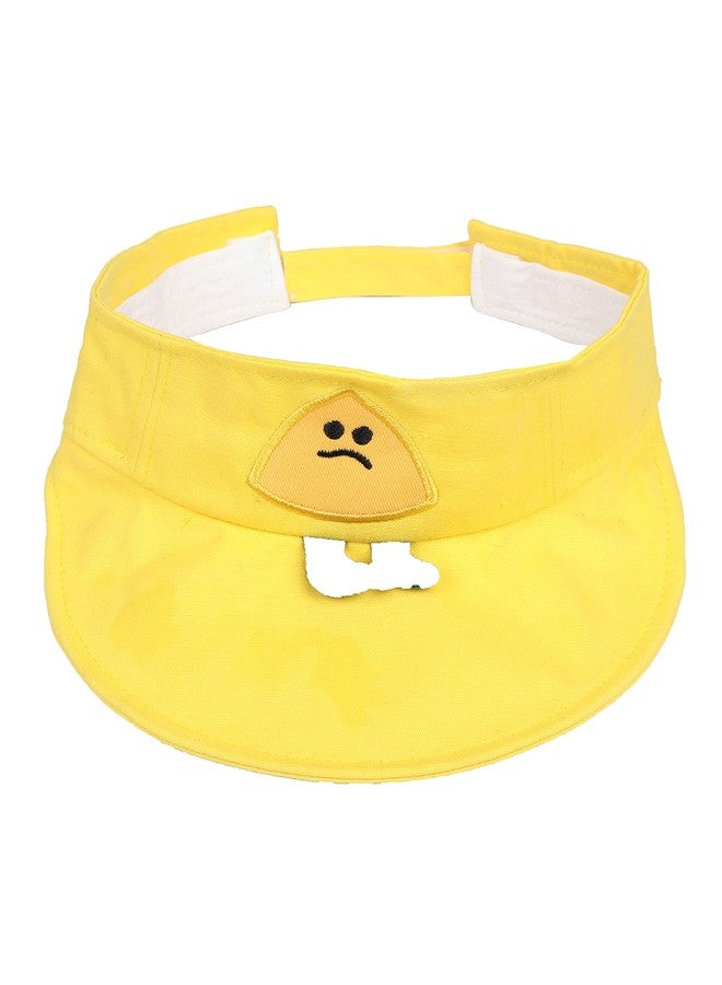 FabSeasons Cotton Visor/Caps/Caps for Boys & Girls, Adjustable Size fits for 3-8 Years Kids, (48-54 cm) Head Size Yellow - Image 2