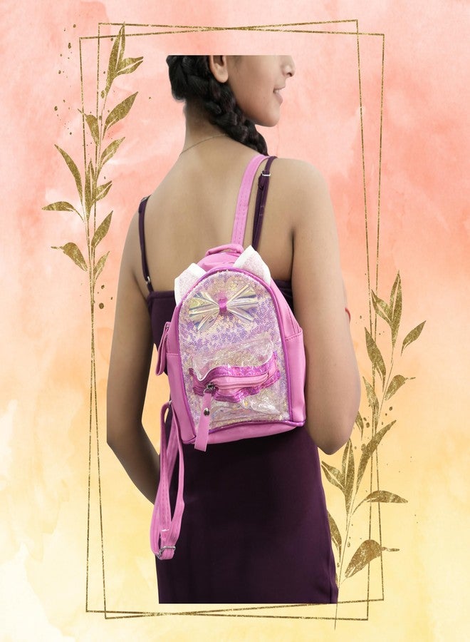 LYF5STAR Red Rose Glitter Cat Ears Backpack - Cute Kids Backpack with Bow - Image 5