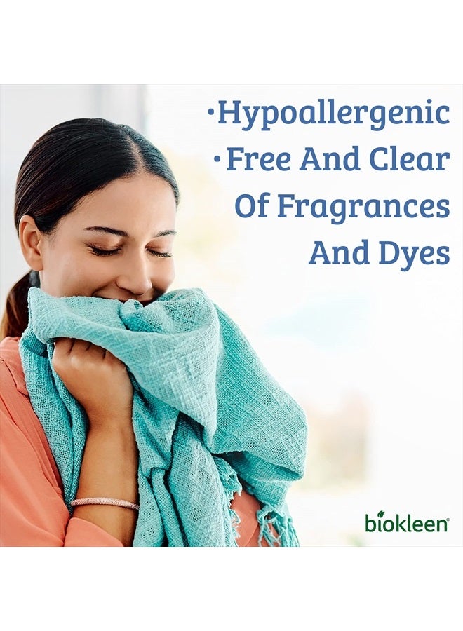 Biokleen Free & Clear Natural Liquid Laundry Detergent, Plant-Based, Unscented, Ultra-Concentrated - 300 Loads  - Image 3