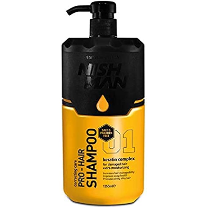 NISHMAN PRO-HAIR KERATIN COMPLEX SHAMPOO 1250 ML - Image 1