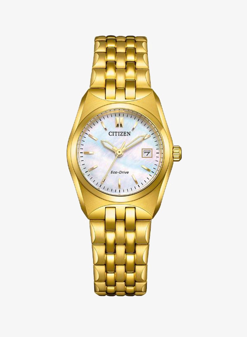 CITIZEN ساعة أنالوج نسائية من الفولاذ المقاوم للصدأ EW2293-56D - 27 مم - Image 1
