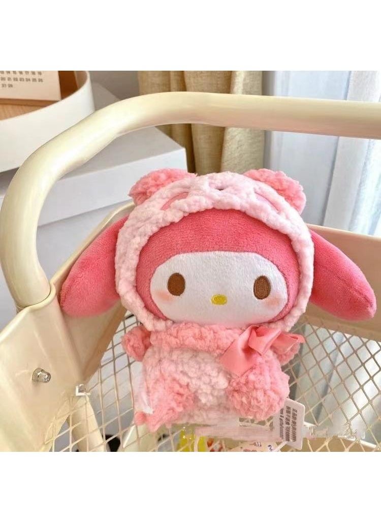 MOMOSO 1 Pcs 15cm Sanrio Plush Toys Stuffed My Melody Doll Soft Anime Cartoon Plushie Home Decor Appease Girl Gift (My Melody Pink)  - Image 2