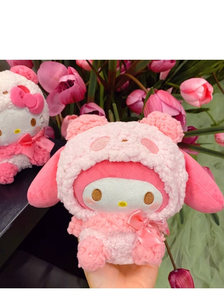 MOMOSO 1 Pcs 15cm Sanrio Plush Toys Stuffed My Melody Doll Soft Anime Cartoon Plushie Home Decor Appease Girl Gift (My Melody Pink)  - Image 3