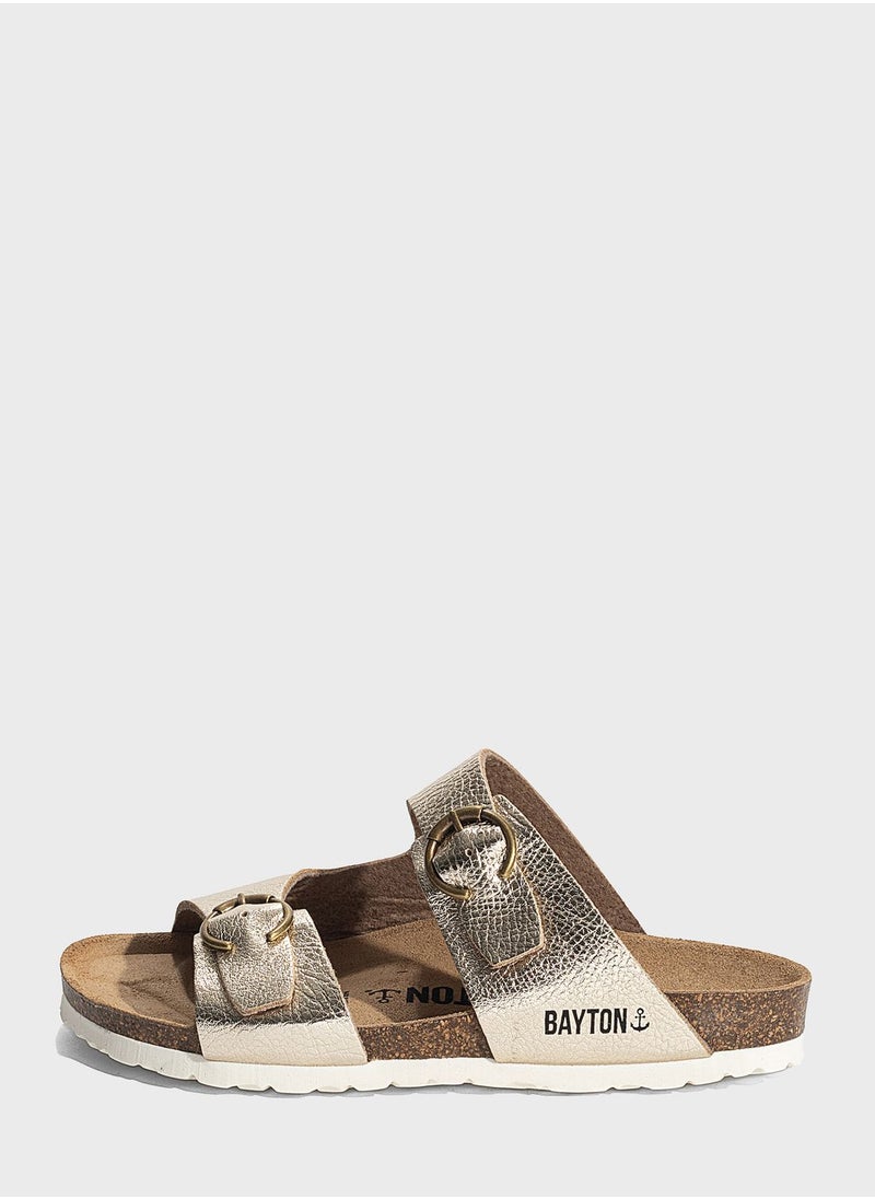 BAYTON Ilithyie Double Strap Flat Sandals  - Image 1
