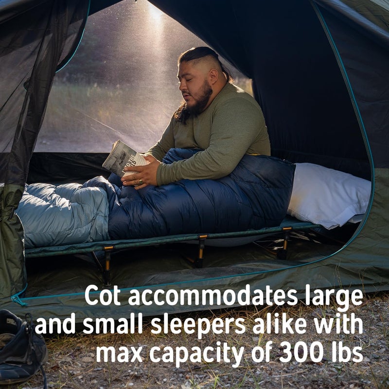 Kelty Lowdown Camping Cot Tent and Car Camping Bed Aluminum Frame Lightweight Carry Size Fern Green - Image 4