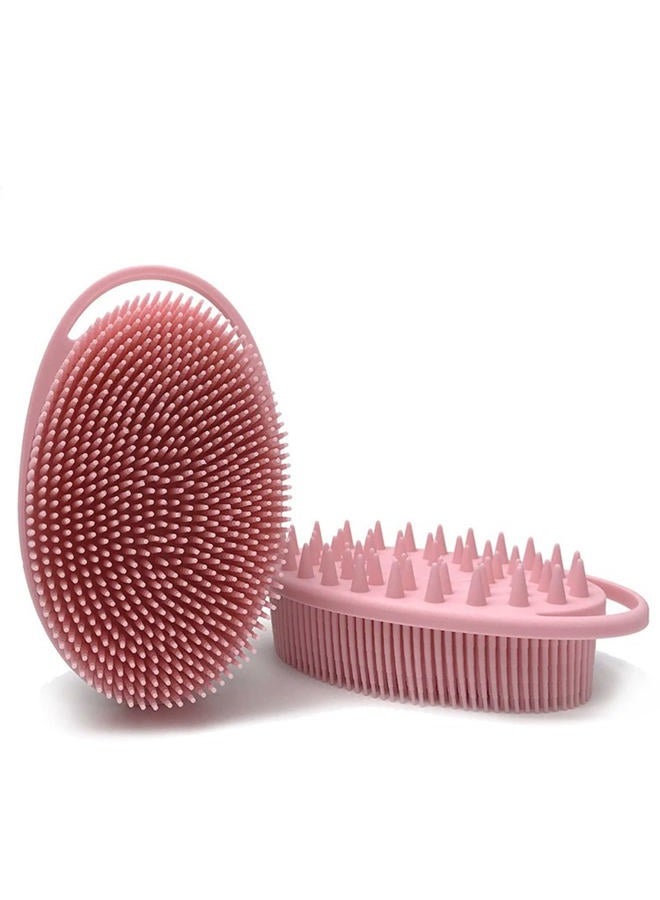 MR LION Silicone Body Brush, Exfoliating Body Scrubber, Silicone Body Scrubber Loofah, Silicone Bath Brush, Soft Exfoliating Body Bath Shower Scrubber Brush for Kids and Adults All Kinds of Skin (Pink) - Image 5