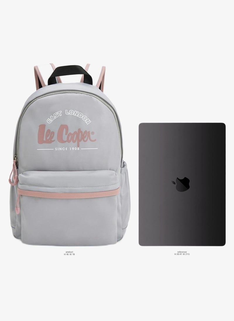 Lee Cooper Logo Print Backpack With Front Pocket - Image 2
