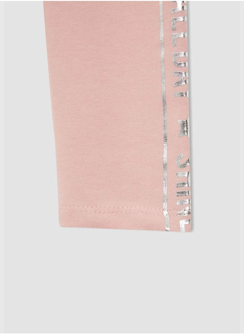 DeFacto Regular Fit Text Print Leggings