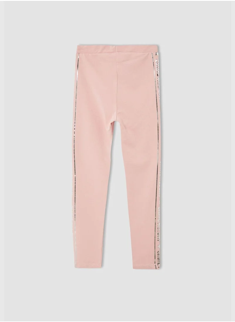 DeFacto Regular Fit Text Print Leggings
