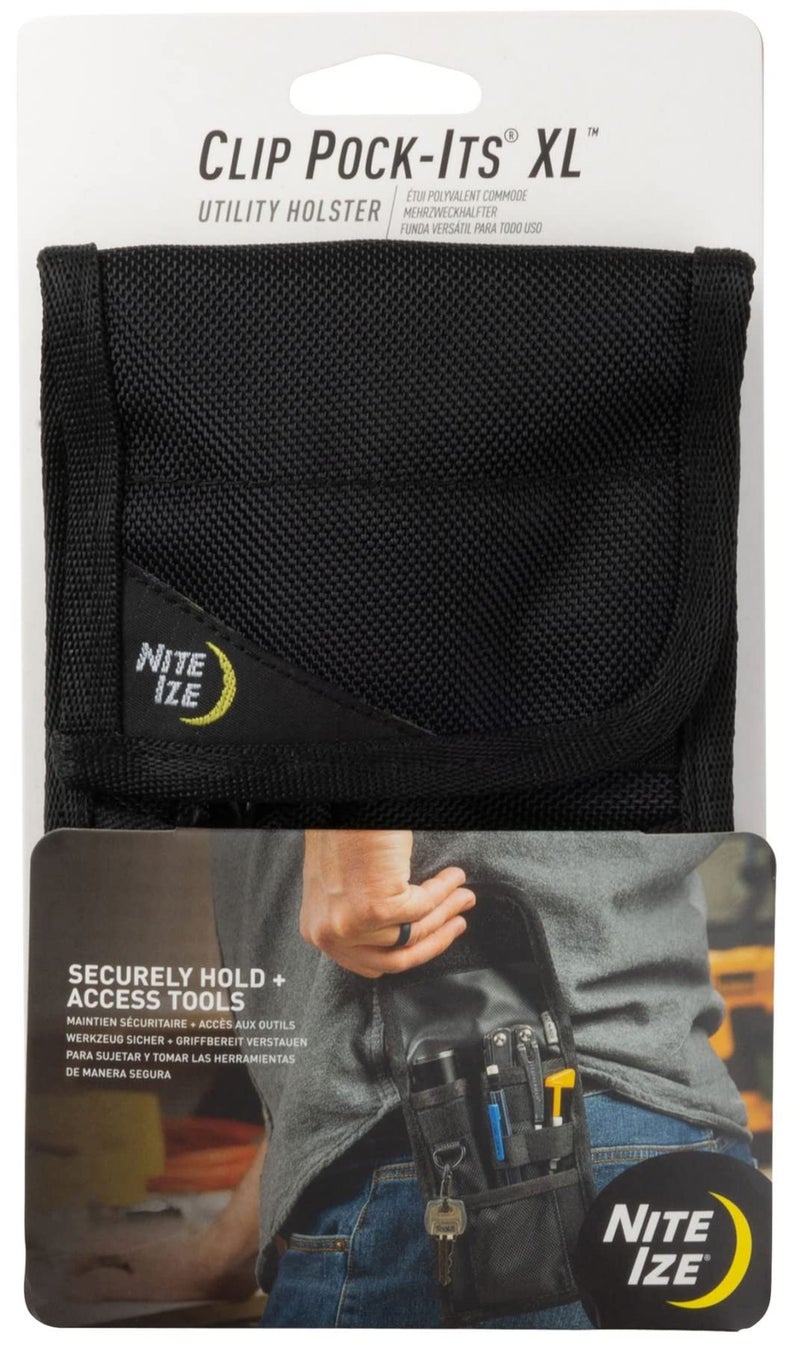 NITE IZE Nite Ize Clip Pock-Its XL Utility Holster - Tactical Pouch with Pockets for Tools - Utility Multi-Tool Belt Pouch with Strong Clip  - Image 1