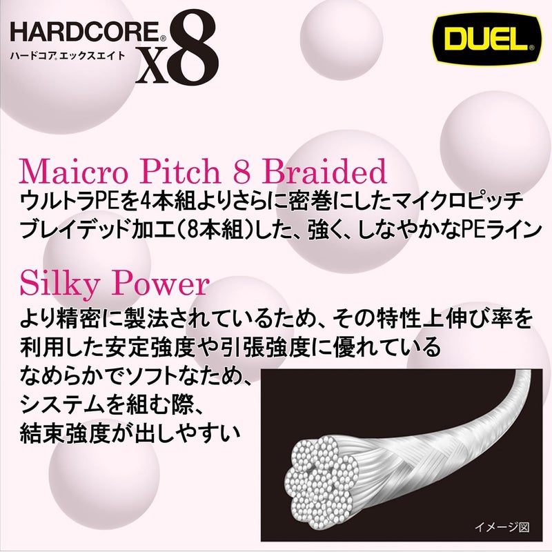 DUEL HARDCORE X8 PE Line Fishing Line - 300m, 20 lbs, High Strength, High Sensitivity - Image 3