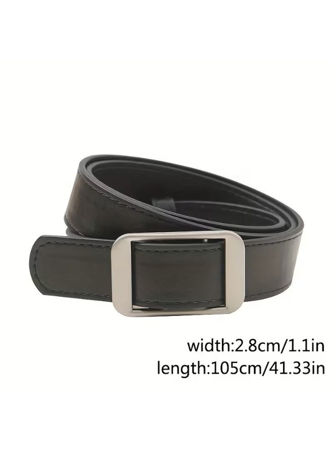 Goolsky No-Hole Buckle Belt for Women & Men - Skinny Fit Jeans Waist Cinch with Free Size (No Punch Required) | Luxury Designer Belt for Wedding, Party, Daily Wear | Non-Porous for swimming/changes of outfit - Image 4