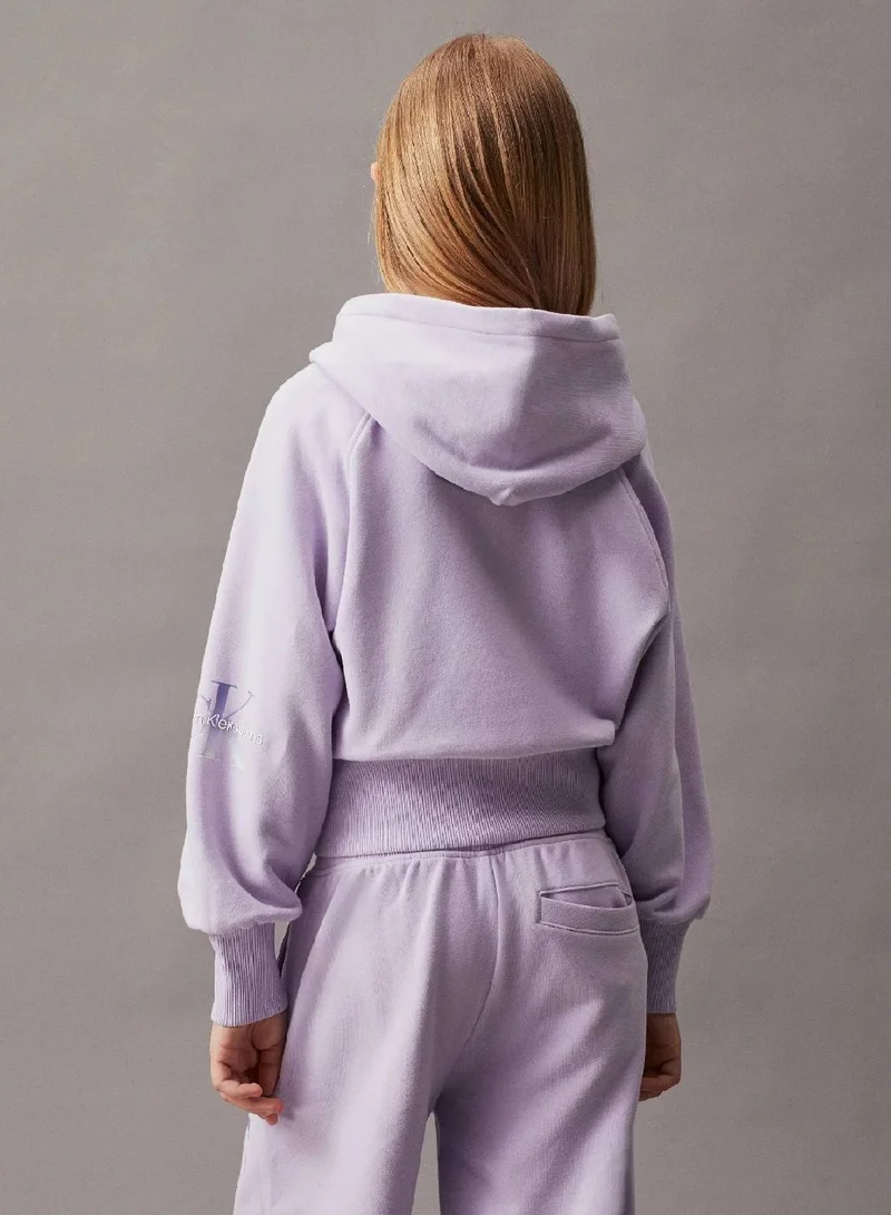 Calvin Klein Jeans Boxy Terry Zip Up Hoodie