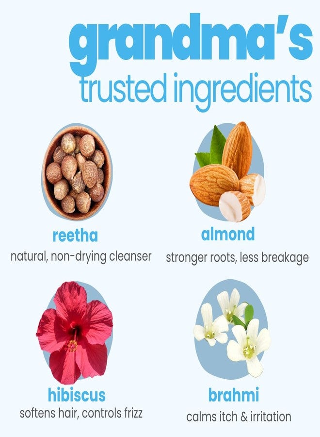 Tuco® Kids Mild Shampoo With Soapnut, Almond, Henna, Pomegranate | Ages 2-5, 4-10, 10-15, 5-10 Years | Paraben, SLS & Sulphate Free | pH 5.5, Vegan & Tear Free | 300 ml (Pack of 2) | - Image 3