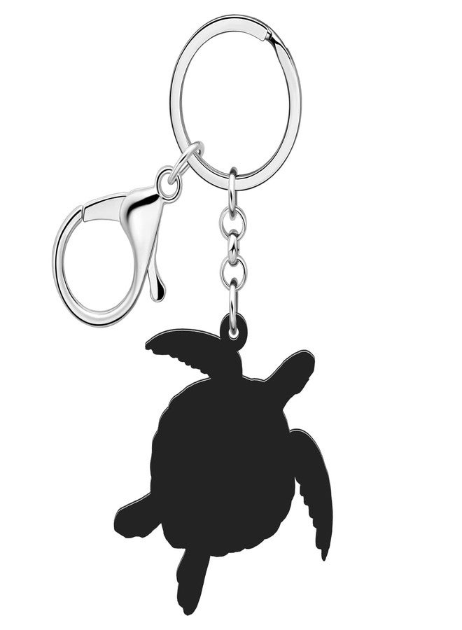 DALANE Acrylic Ocean Animals Keychains Shark Crab Whale Turtle Car Key Ring Gifts for Women Girls Kids Purse Charms Decor (Green) - Image 5