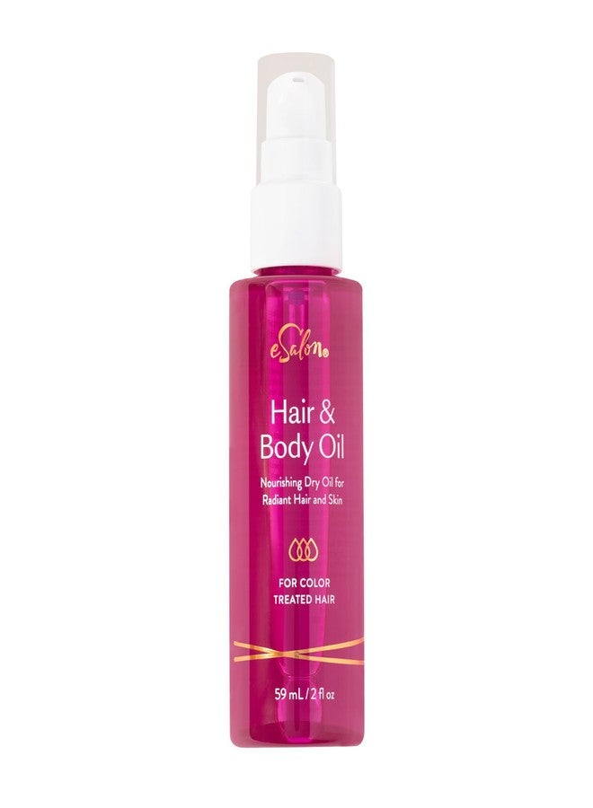 eSalon Hair and Body Oil, Nourishing Dry Oil for Color Treated Hair, Radiant Hair and Skin Care, 59ml/2fl oz - Image 1