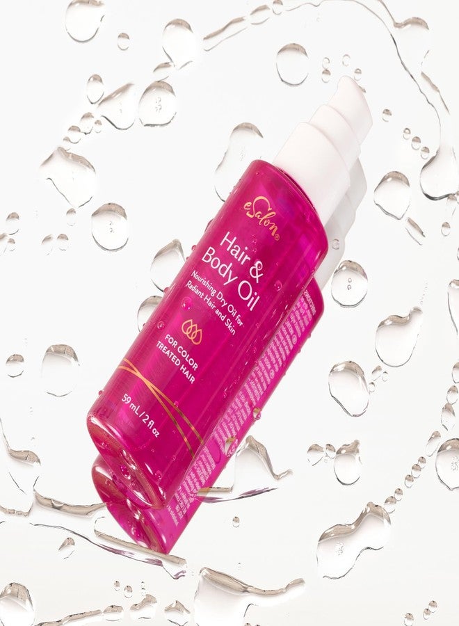 eSalon Hair and Body Oil, Nourishing Dry Oil for Color Treated Hair, Radiant Hair and Skin Care, 59ml/2fl oz - Image 4