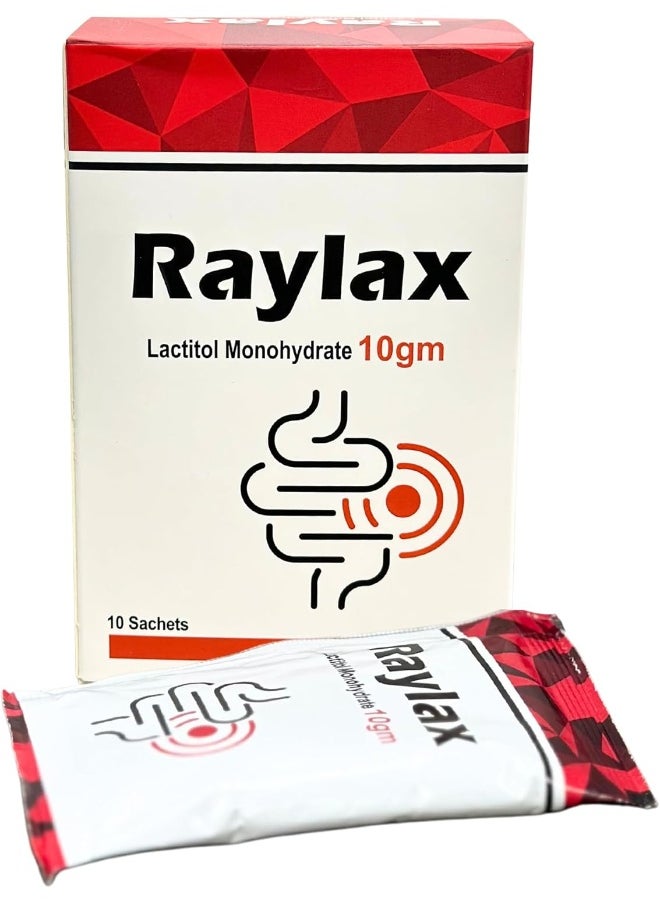 Raylax Raylax Lactitol Monohydrate 10G 10 Sachets  - Image 1