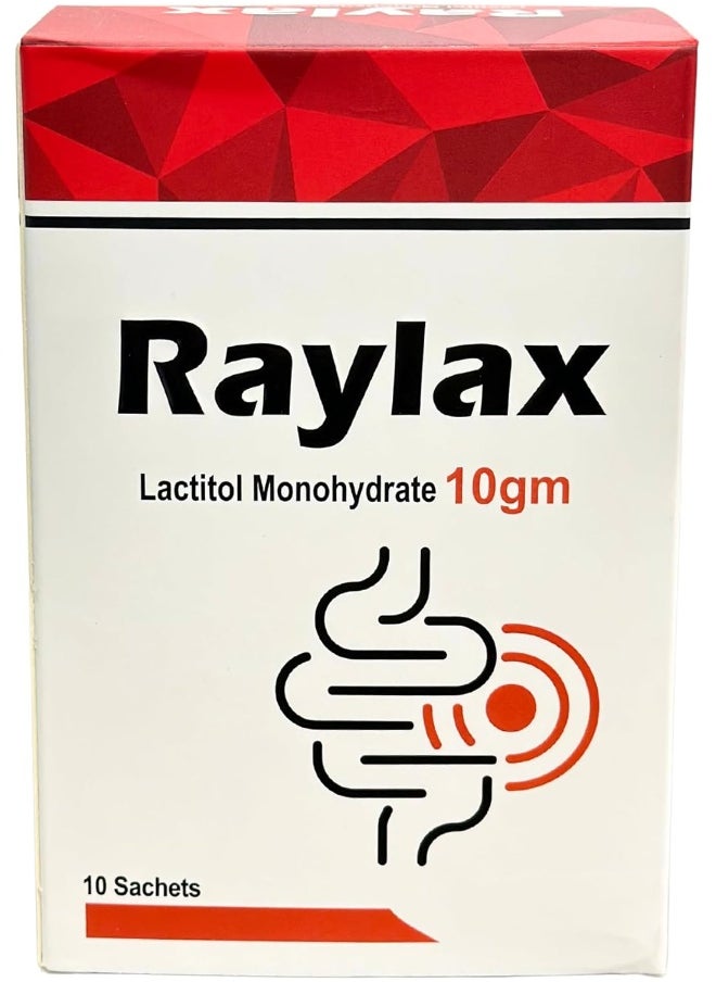 Raylax Raylax Lactitol Monohydrate 10G 10 Sachets  - Image 2