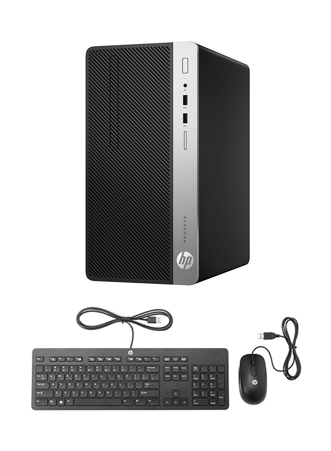 HP 400 G4 Y3A10AV Micro Tower PC With Core i5 processor/4GB RAM/1TB HDD/Intel HD Graphics With Keyboard And Mouse Black - Image 1