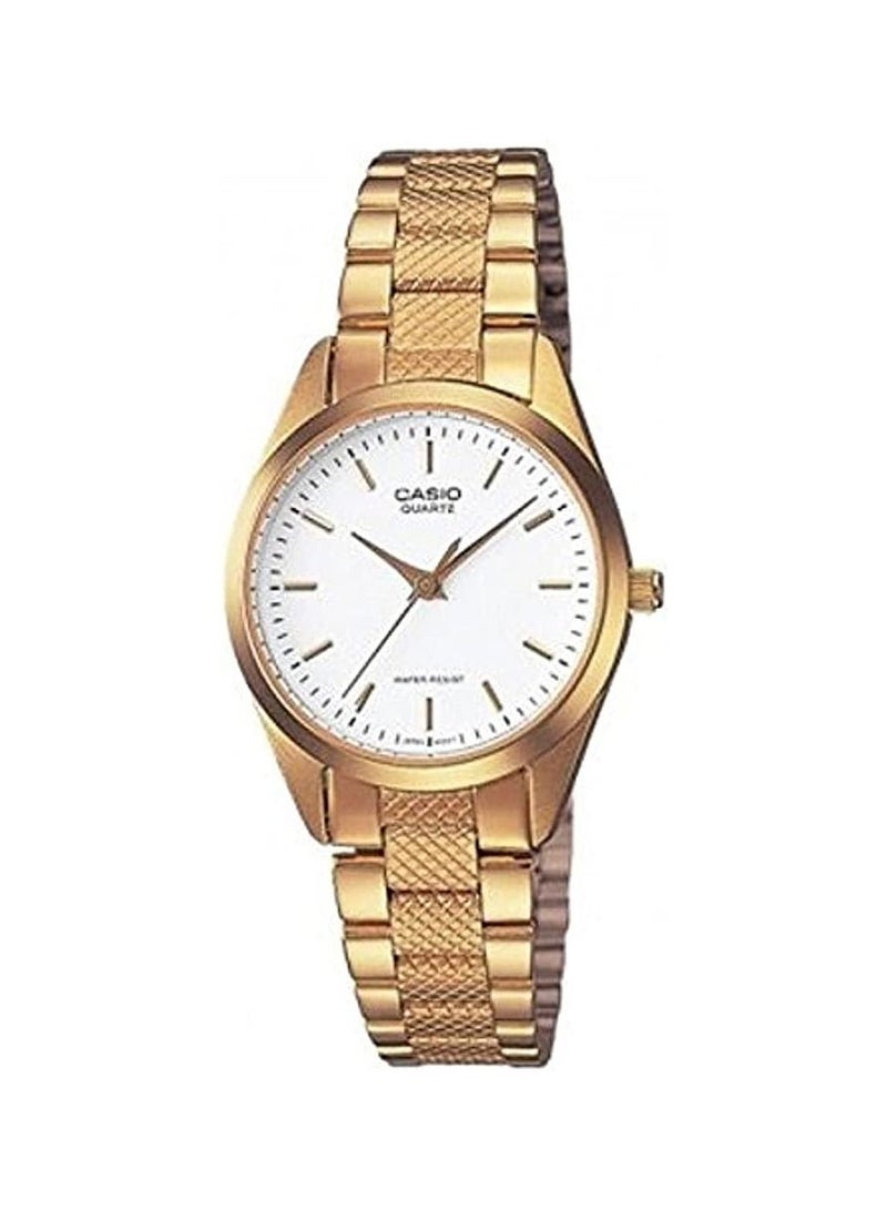 CASIO Women's Water Resistant Stainless Steel Analog Watch LTP-1274G-7ADF - 26 mm - Gold - Image 1
