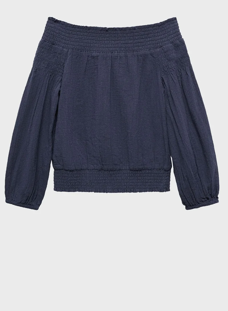 MANGO Kids Off Solder Top
