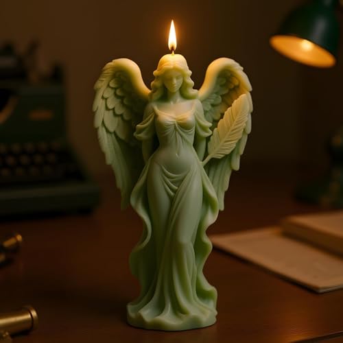 BdelrinQue Candle Mould Silicone, Candle Mould, Angel Wing Candle Making Kit for Adults, Christmas Candle Moulds, Cylinder Shape for DIY Handmade Candles, Soap Making, Dessert Decorations - Image 5