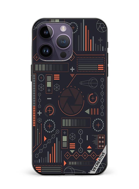 Protective Case Cover For Apple iPhone 16 Pro Circuit Design Multicolour